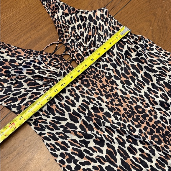Vintage Silky Leopard Print Vanity Fair Maxi Slip Dress Chemise Slinky Gown - Picture 5 of 16